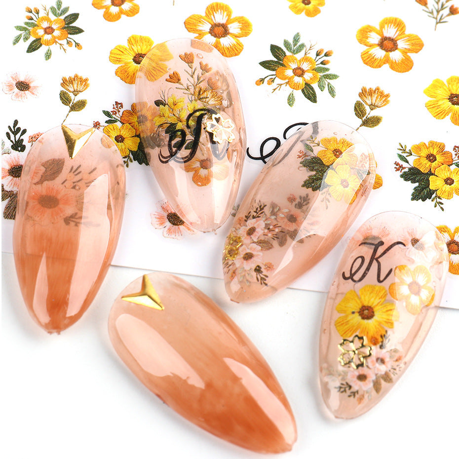 Floral Nail Stickers – Flower Nail Art Decals